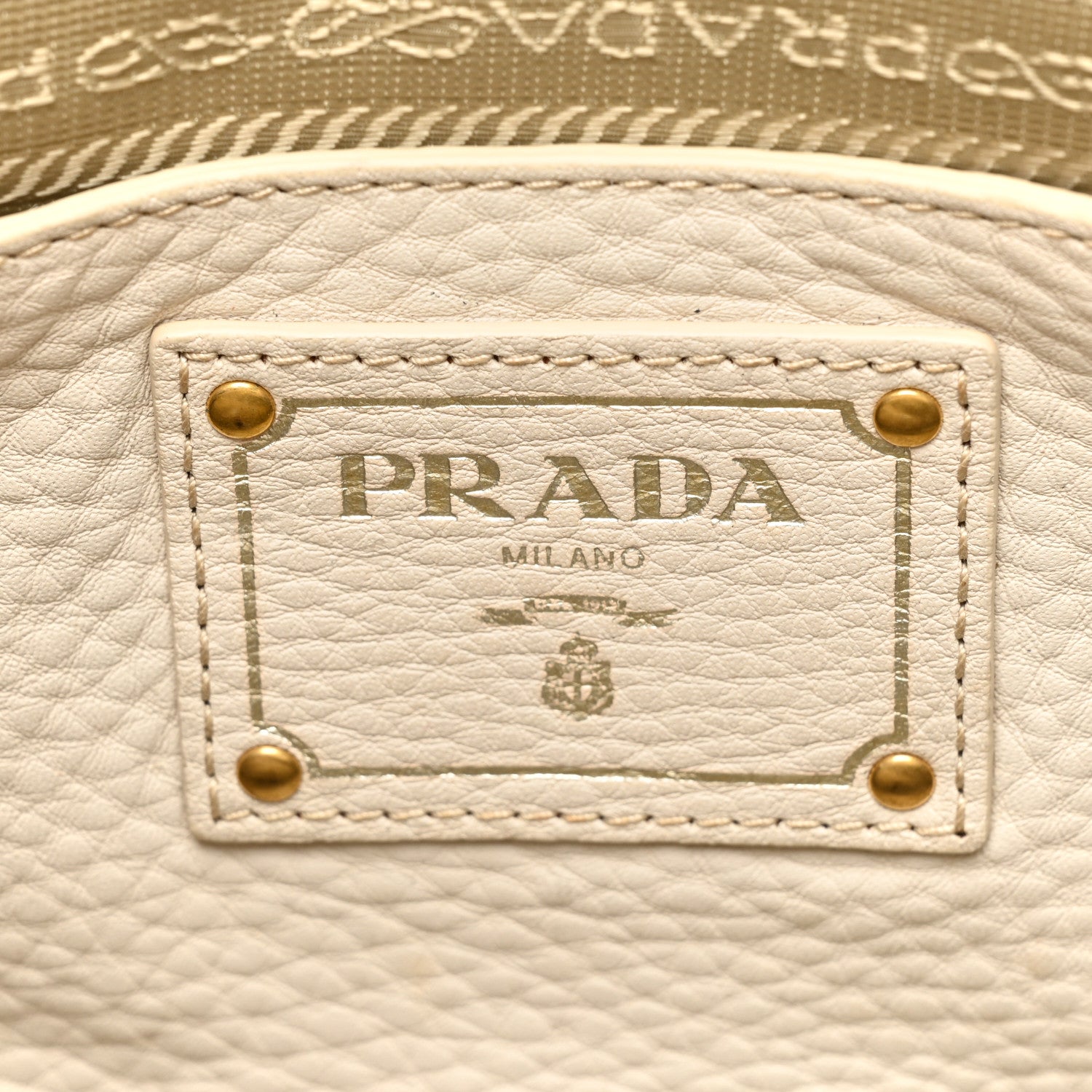 Prada Vitello Daino Large Double Zip Tote Talco 8 of 23