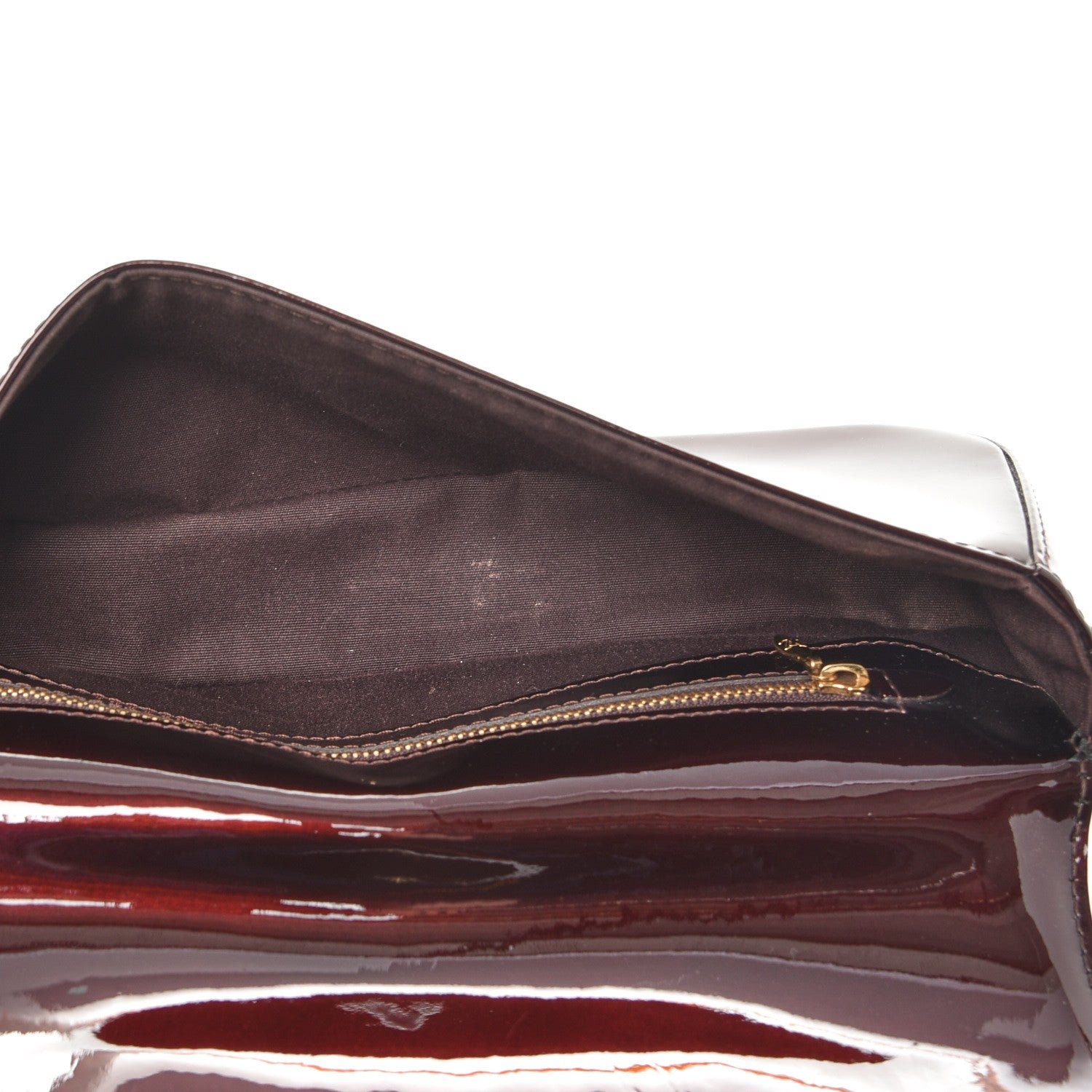Louis Vuitton Patent Sobe Clutch Amarante 5 of 8