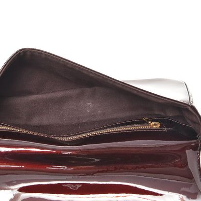 Louis Vuitton Patent Sobe Clutch Amarante 5 of 8