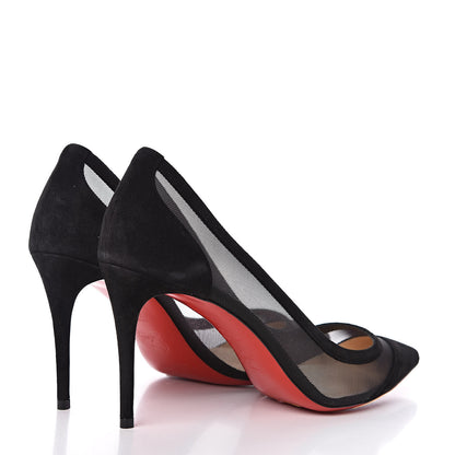 Christian Louboutin Veau Velours Rete Galativi 100 Pumps 40.5 Black 4 of 11