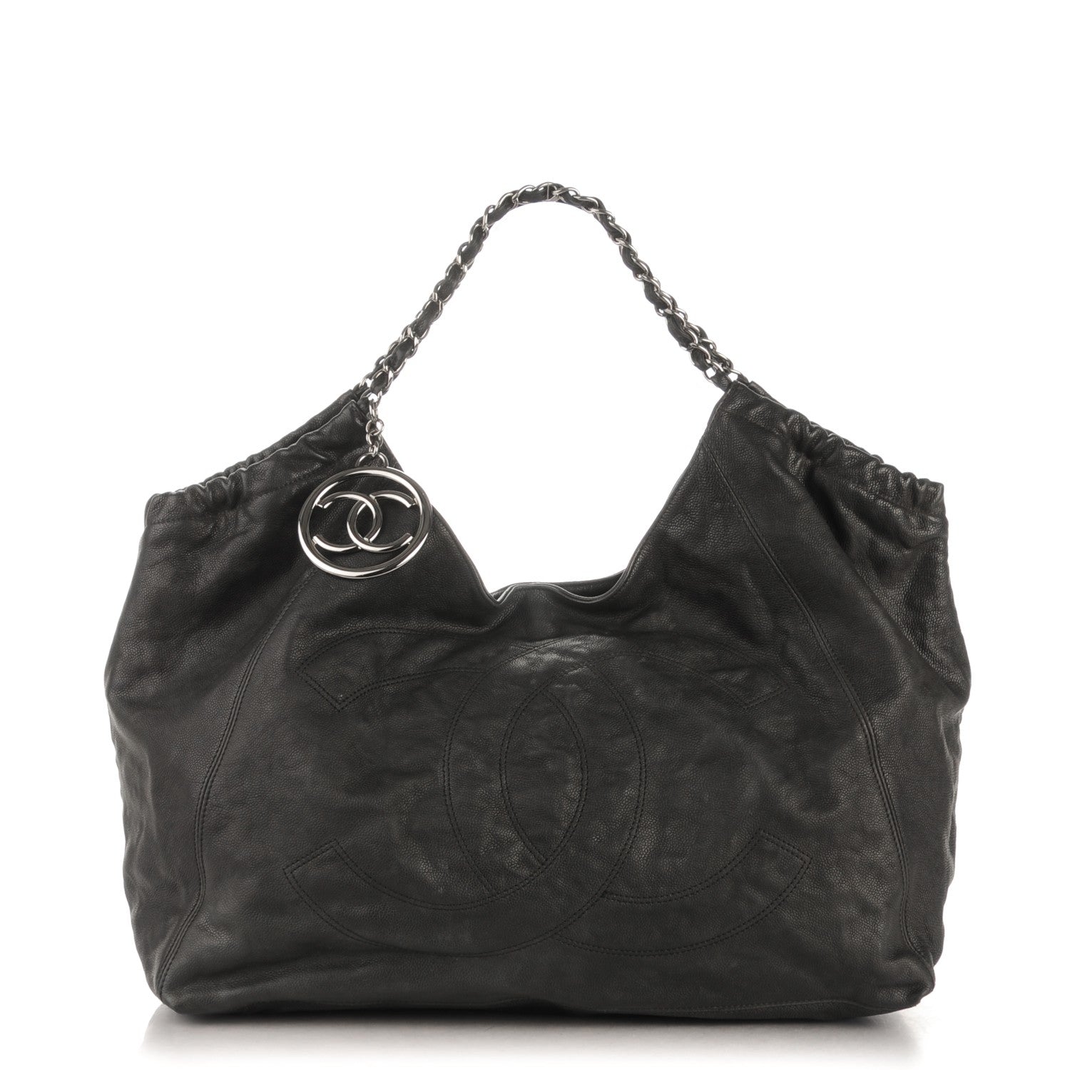 Chanel Distressed Caviar XL Coco Cabas Black 1 of 8