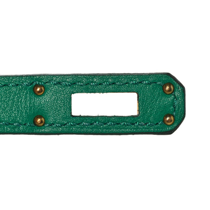 Hermes Swift Kelly Pochette Clutch Vert Vertigo 22 of 28