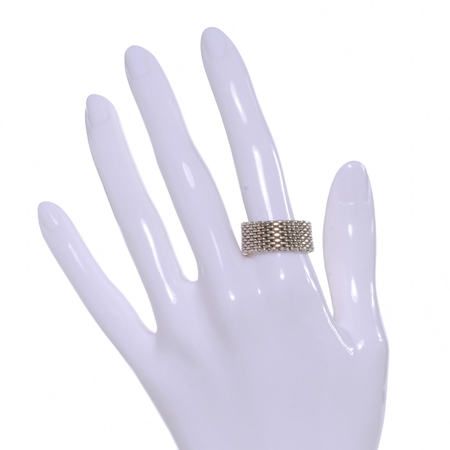 Sterling Silver Mesh Somerset Ring 11