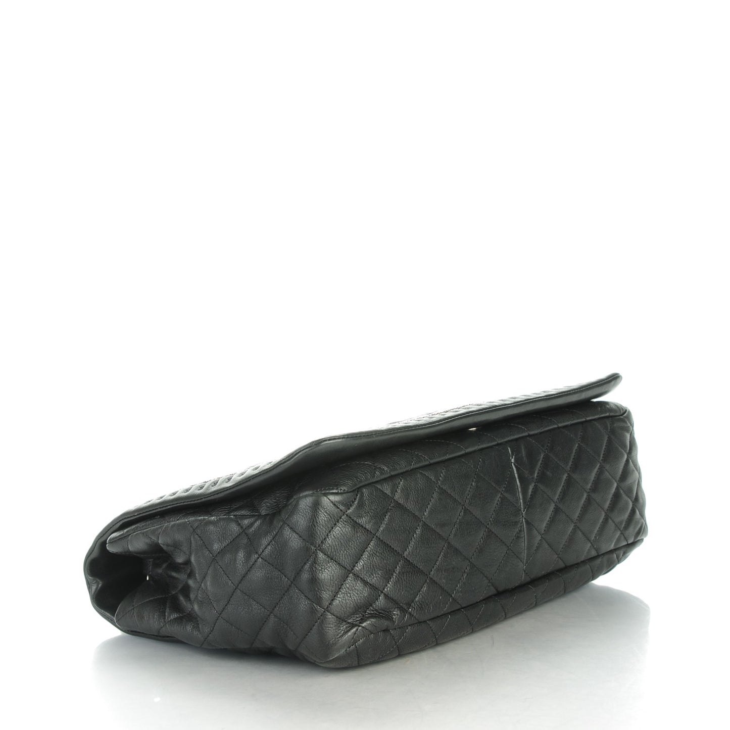 Calfskin Quilted Large Istanbul Flap Black