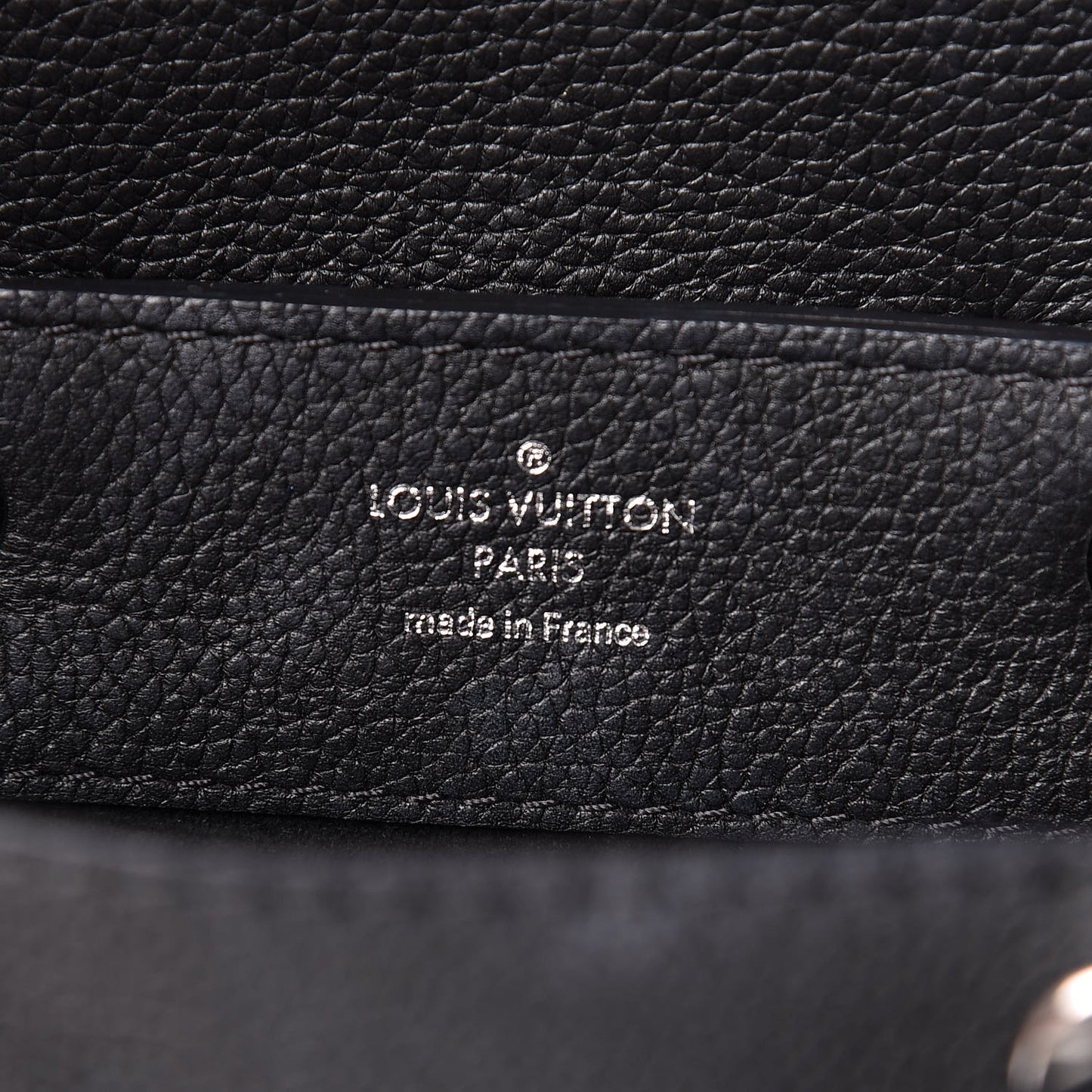 Calfskin Lockme Mini Backpack Black