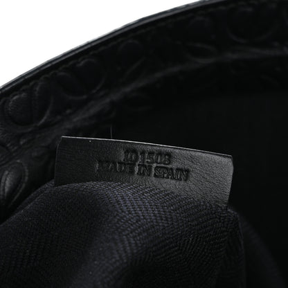 Loewe Calfskin Embossed Repeat T Pouch Black 7 of 7