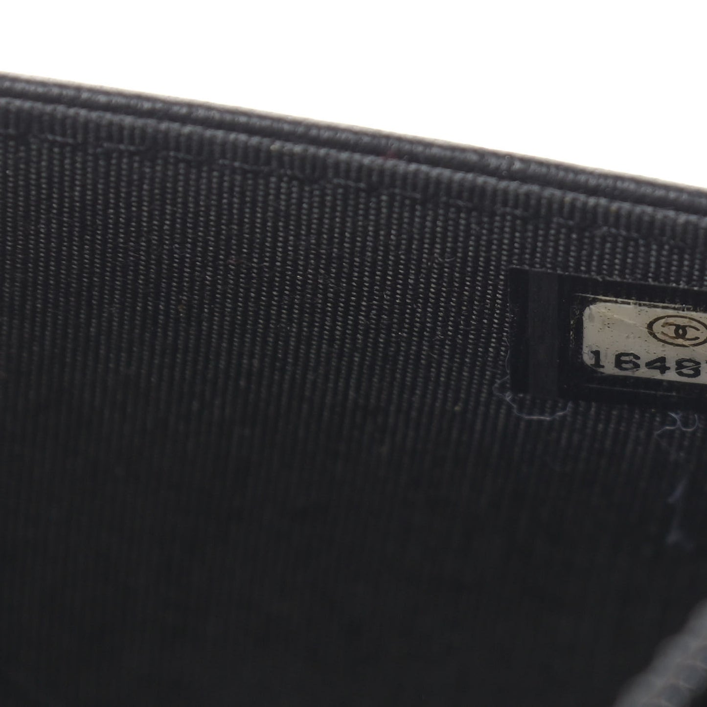 Lambskin Quilted Boy Wallet On Chain WOC Black