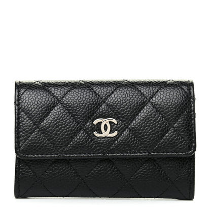 Chanel Caviar Quilted Flap Card Holder Black 1 of 8