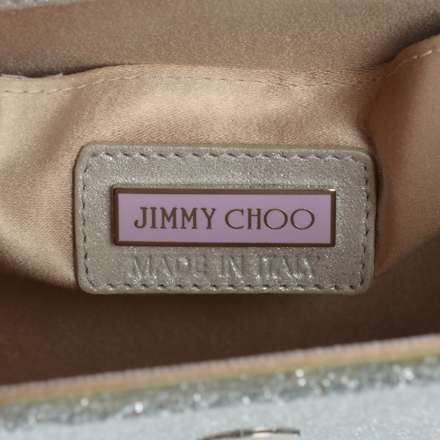 Acrylic Glitter Candy Clutch Champagne
