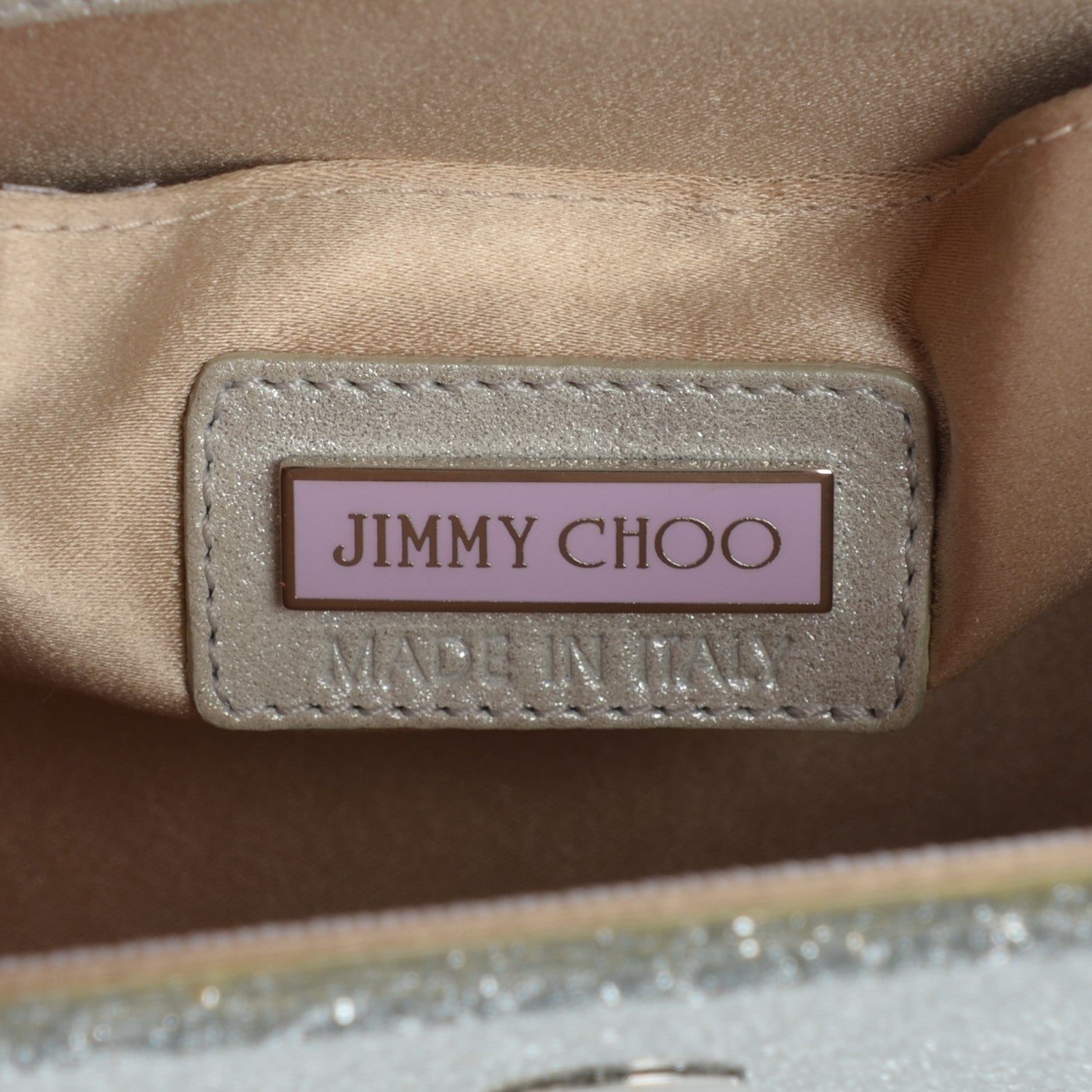 Jimmy Choo Acrylic Glitter Candy Clutch Champagne 6 of 7