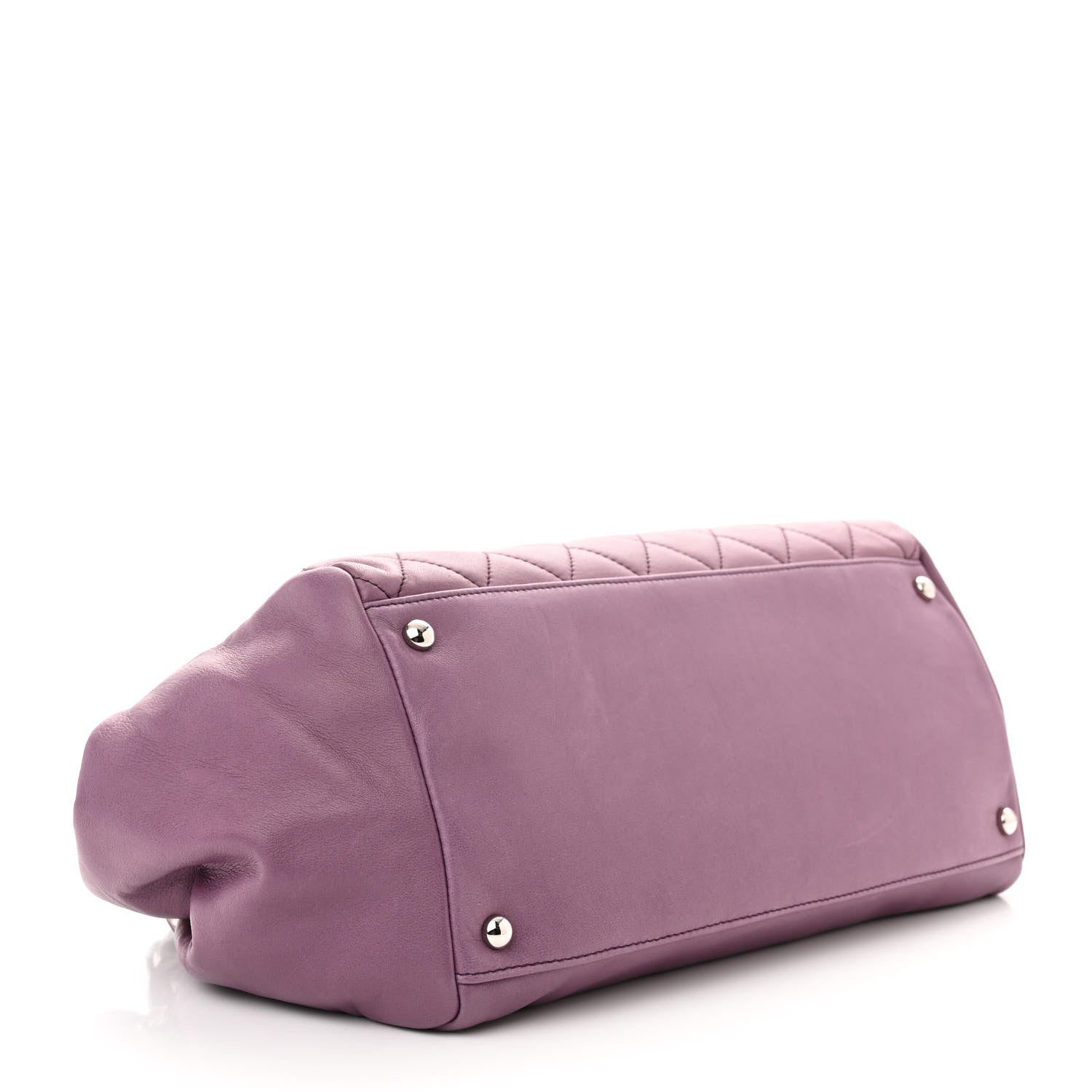Chanel Lambskin Quilted CC Flap Light Purple 4 of 14