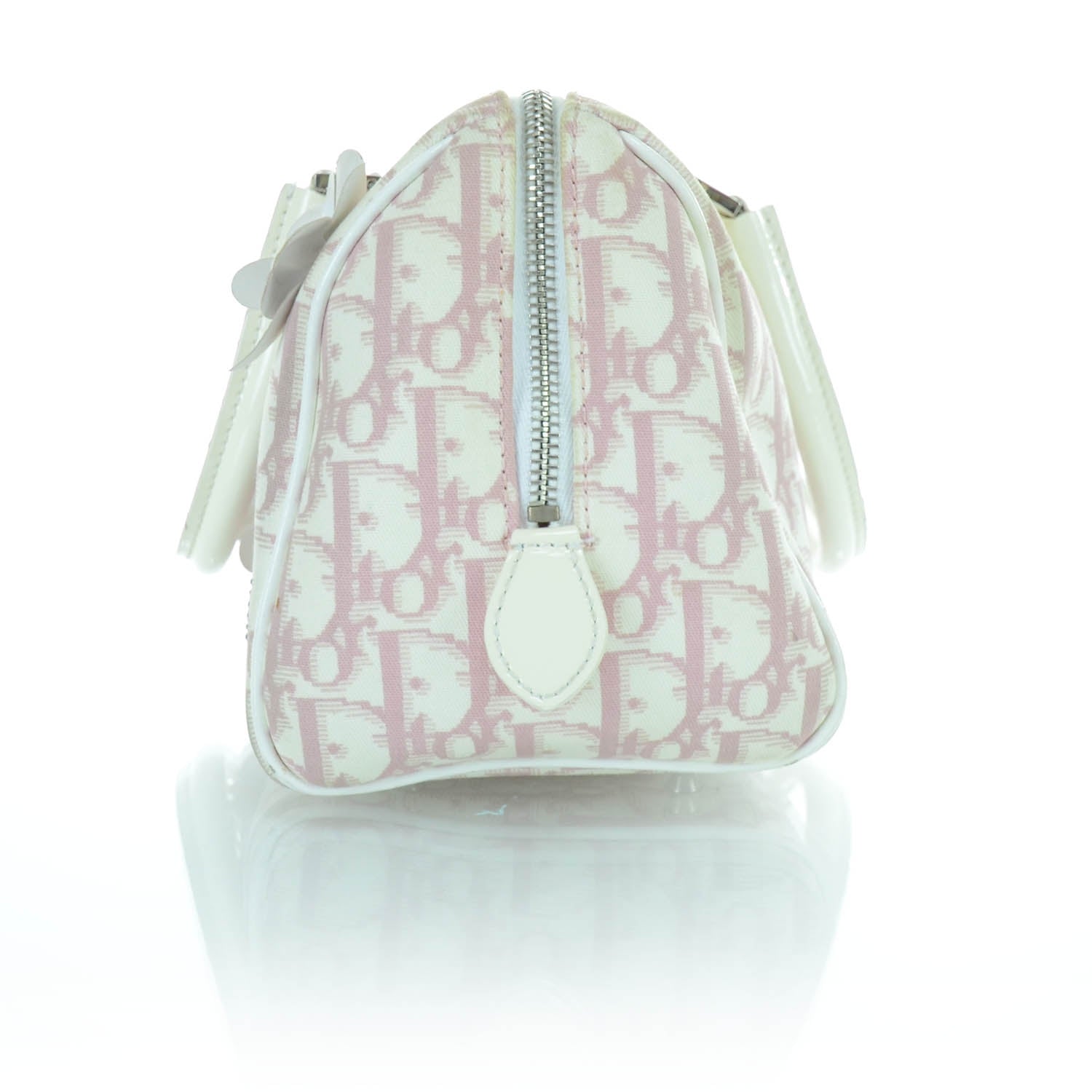 Christian Dior Monogram Girly Boston Bag Pink 8 of 12