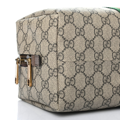 Gucci GG Supreme Monogram Web Ophidia Toiletry Case Beige 8 of 9