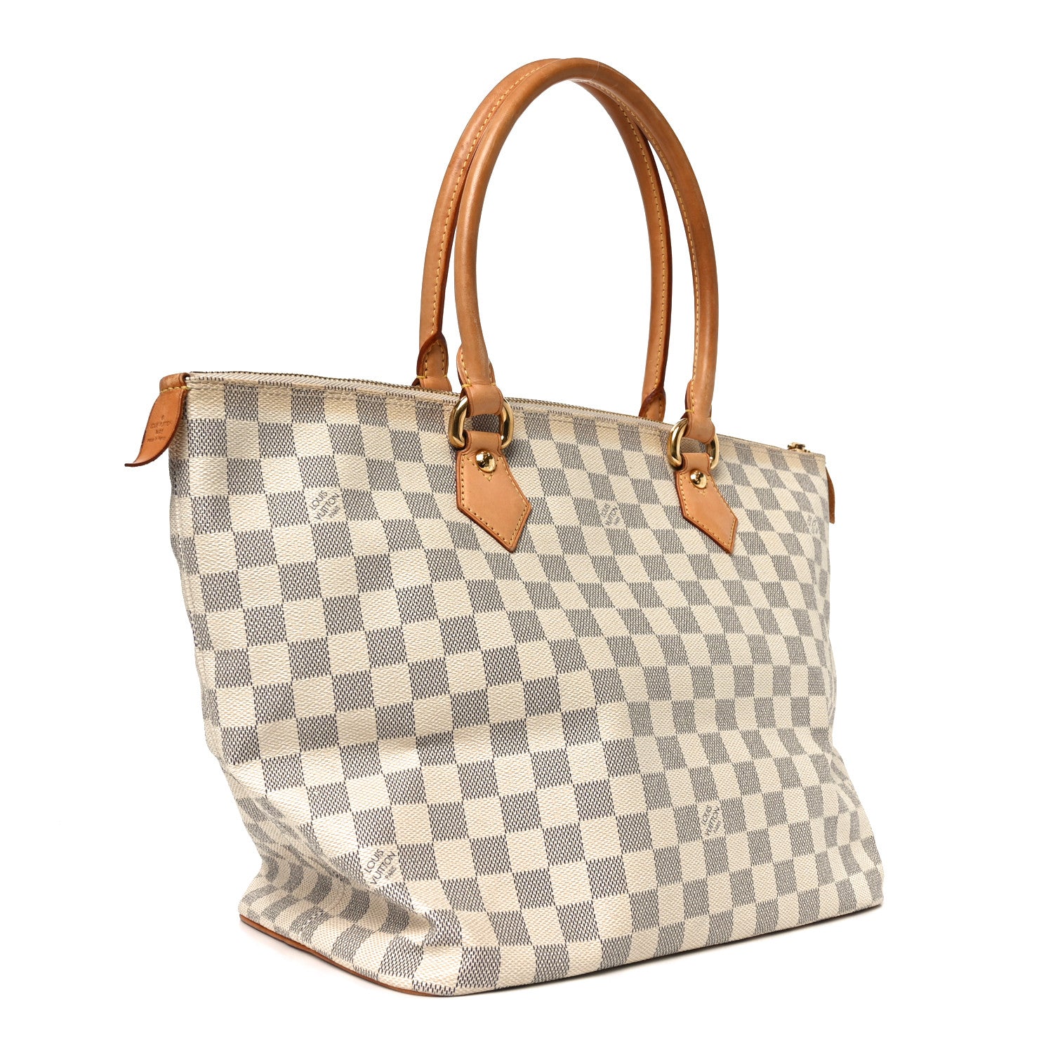 Louis Vuitton Damier Azur Saleya MM 3 of 9