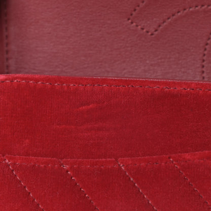 Chanel Velvet Chevron Quilted 2.55 Reissue 225 Flap Red 13 of 15
