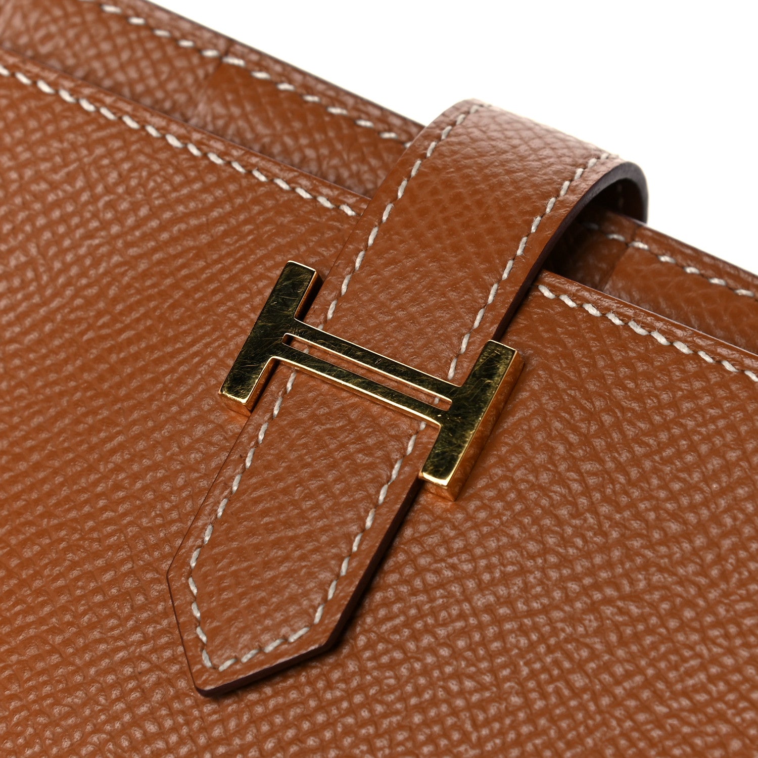 Hermes Epsom Bearn Gusset Wallet Gold 10 of 12
