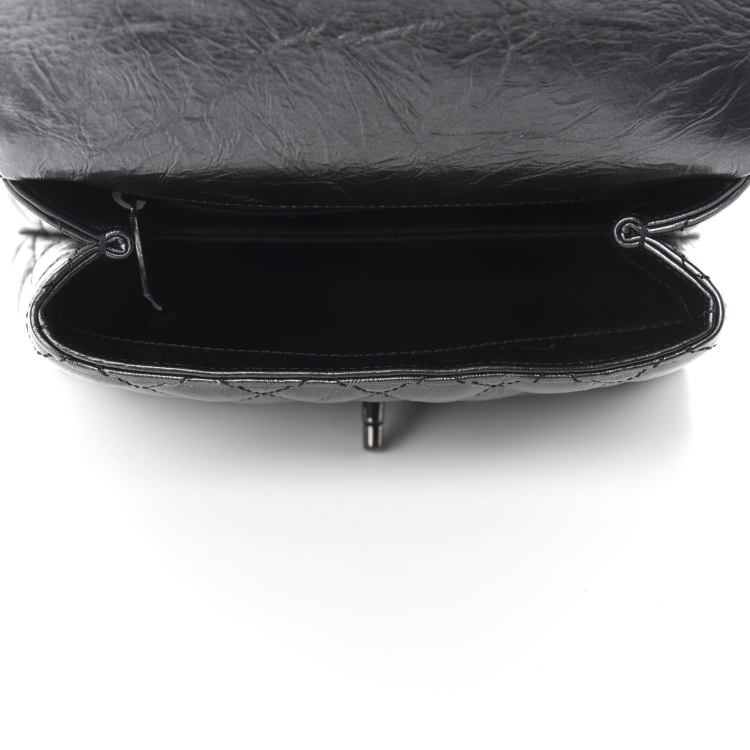 Chanel Aged Calfskin Quilted Mini Coco Handle Flap So Black 5 of 12