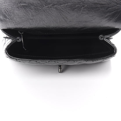 Chanel Aged Calfskin Quilted Mini Coco Handle Flap So Black 5 of 12