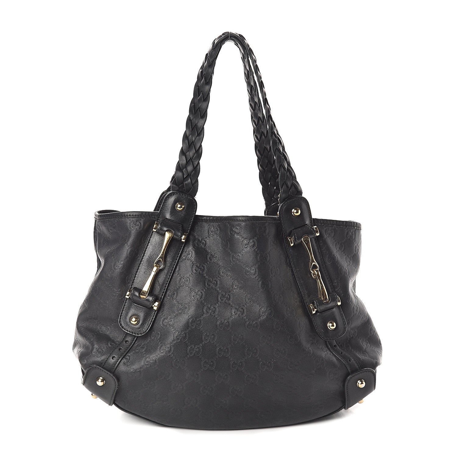 Gucci Guccissima Small Pelham Shoulder Bag Black 1 of 5