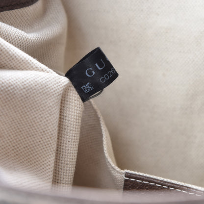 Gucci GG Supreme Monogram Neo Vintage Drawstring Bucket Backpack Beige New Acero Crop 8 of 10