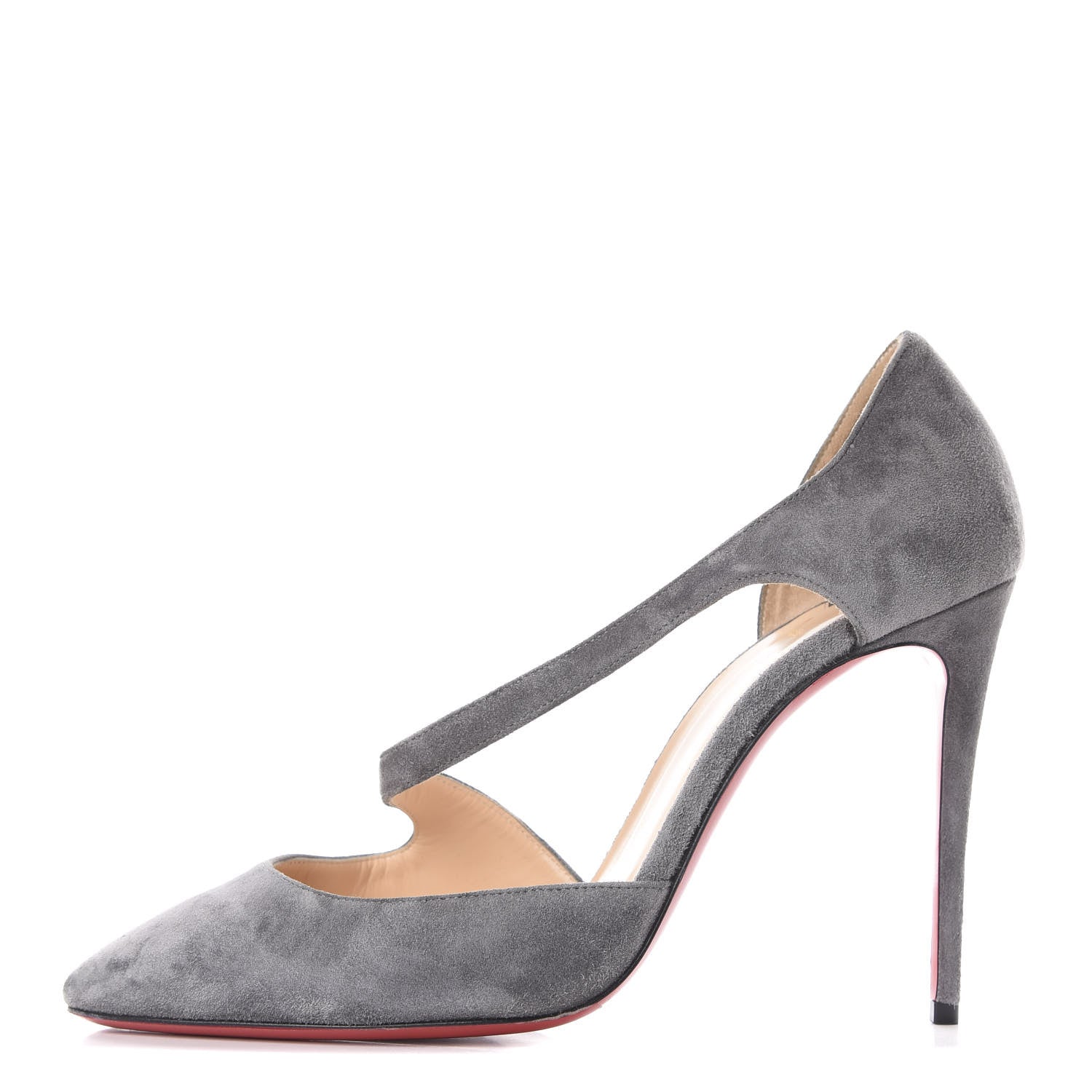 Christian Louboutin Veau Velours Catchy One 100 Pumps 38 Shadow 1 of 11