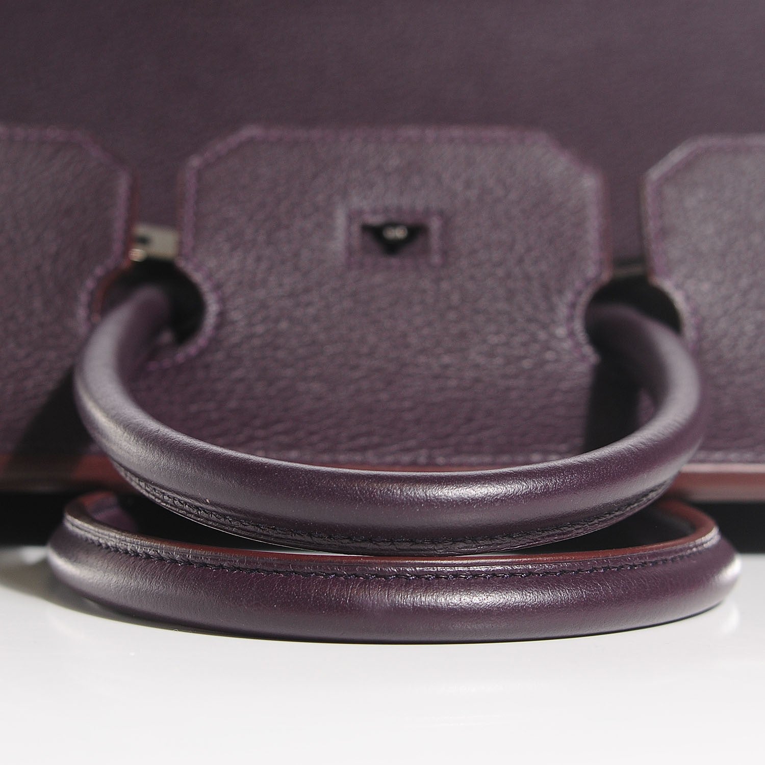 Hermes Taurillon Clemence Birkin 35 Raisin 47 of 58