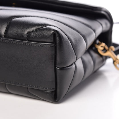 Saint Laurent Calfskin Y Quilted Monogram Toy Loulou Crossbody Bag Black 9 of 9