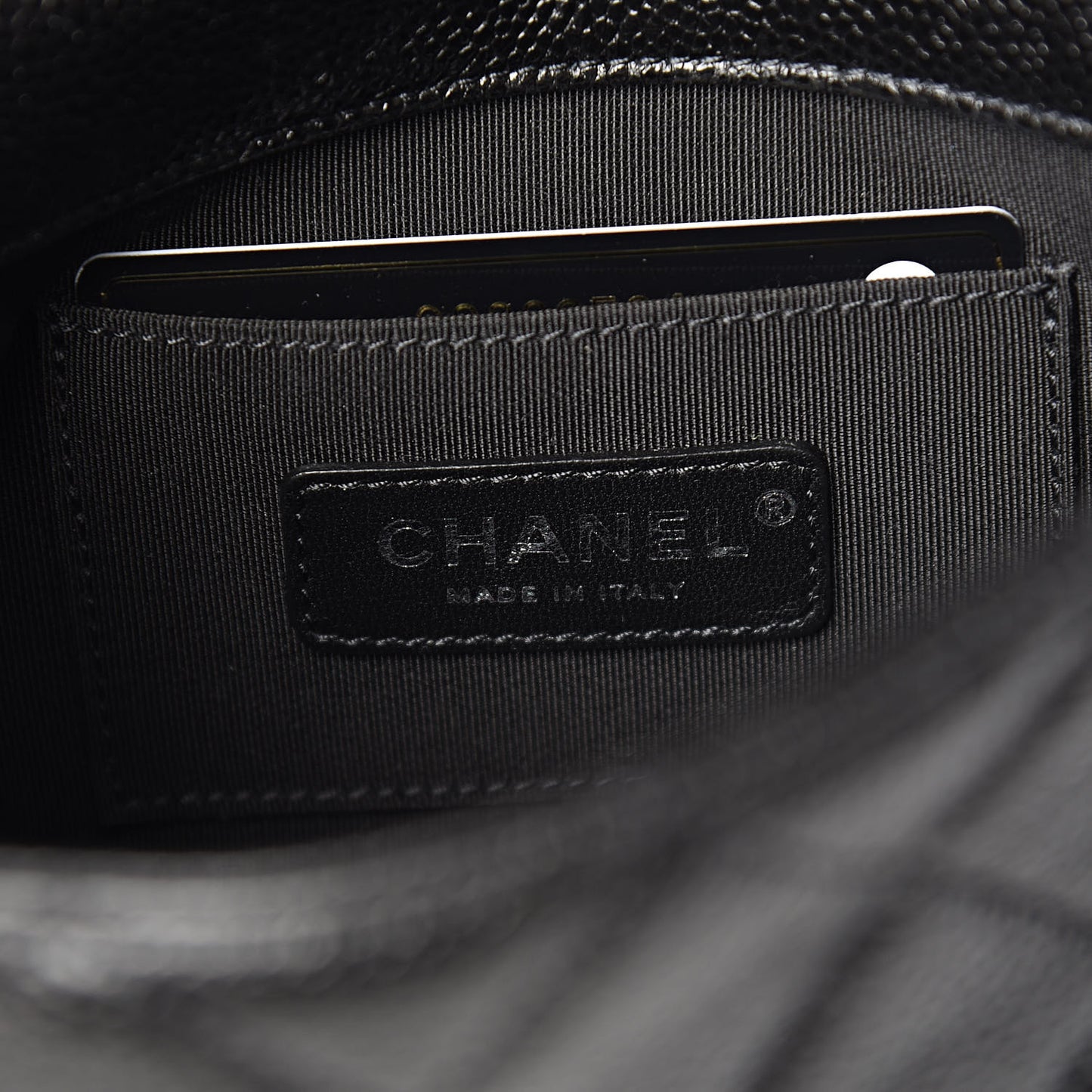 Caviar Quilted Incognito Mini Square Flap Black