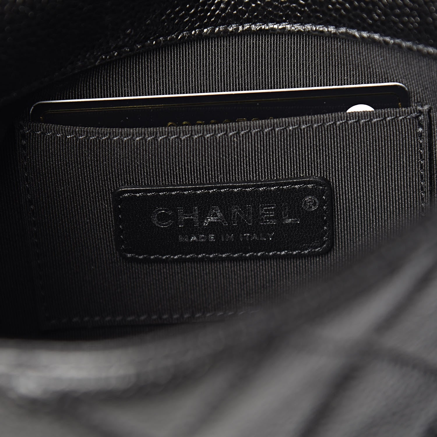 Chanel Caviar Quilted Incognito Mini Square Flap Black 6 of 11