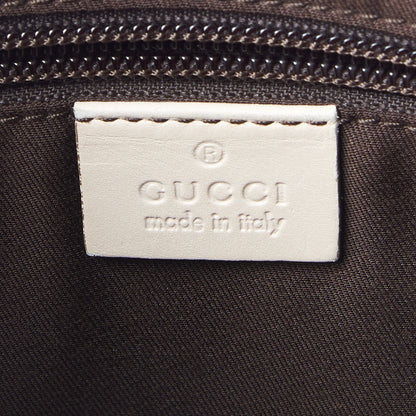 Gucci Monogram Calfskin Perforated Medium Flat Messenger Bag Off White 7 of 10