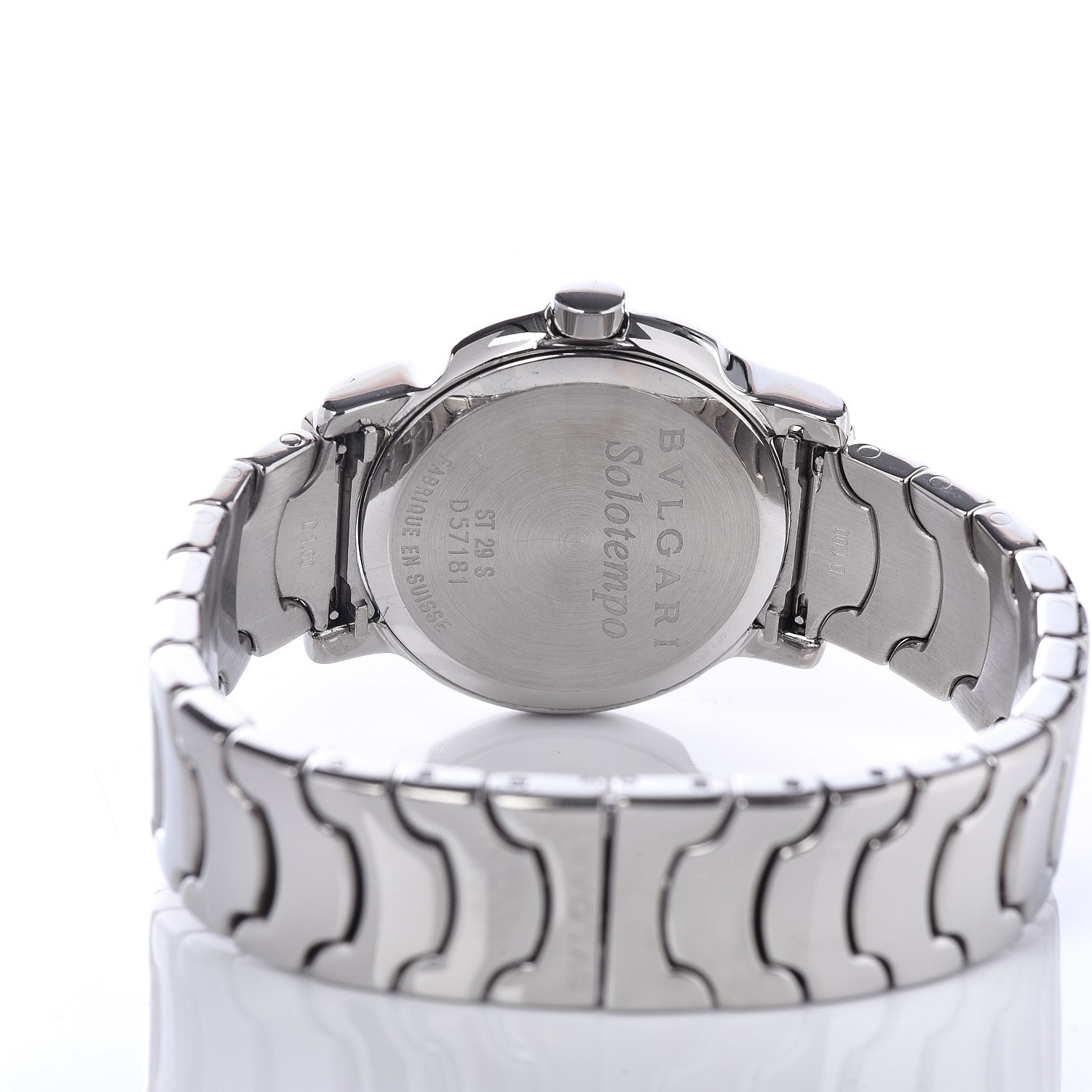 Bulgari Stainless Steel 29mm Solotempo Quartz Watch Black 5 of 6