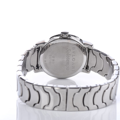 Bulgari Stainless Steel 29mm Solotempo Quartz Watch Black 5 of 6