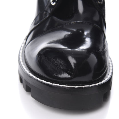 Louis Vuitton Patent Calfskin Monogram Star Trail Ankle Boots 40 Black 4 of 7