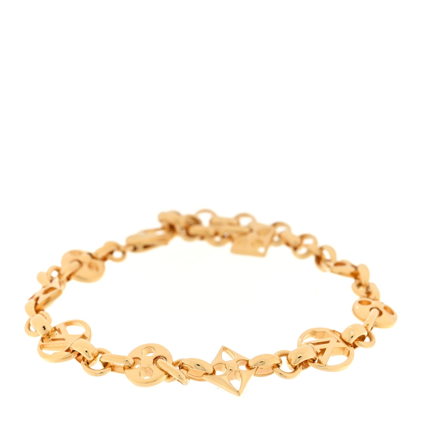 Metal Crazy In Lock Bracelet Gold