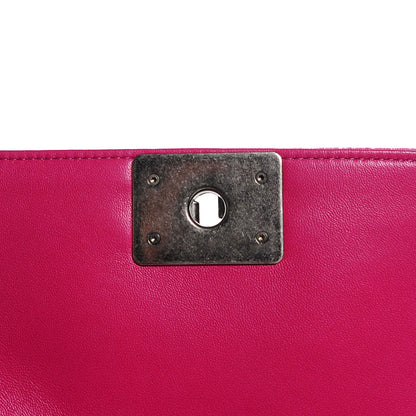 Chanel Velvet Quilted Small Boy Flap Pink 6 of 8