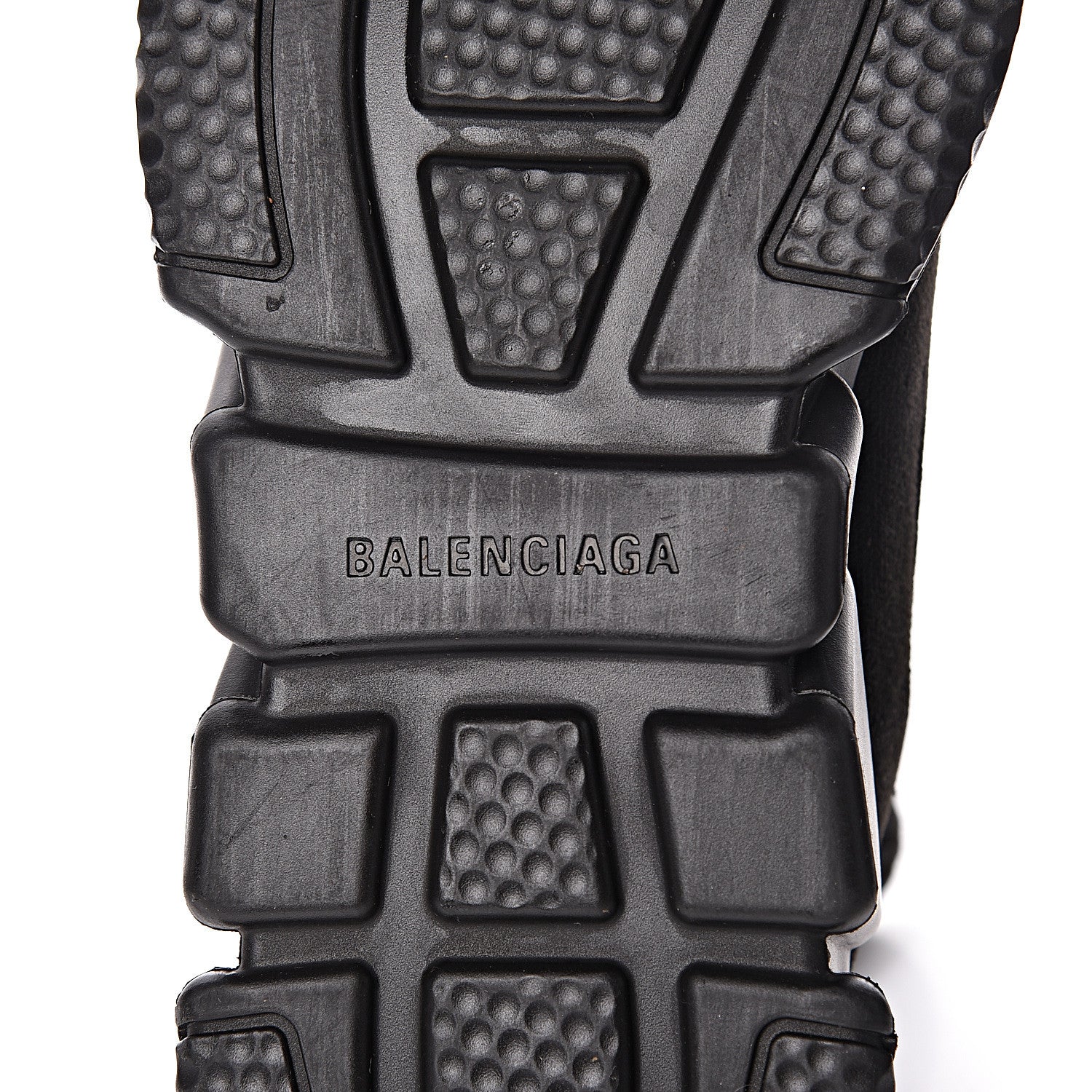 Balenciaga Ribbed Effect Knit Mens Speed Sneakers 42 Black 8 of 10