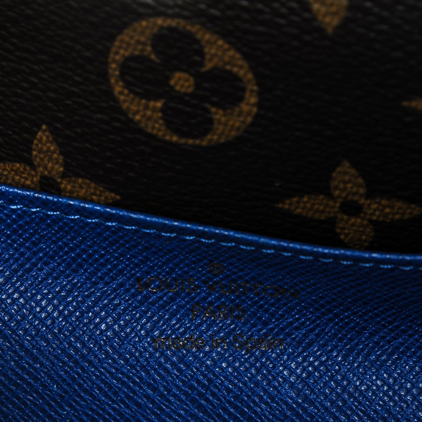 Monogram Emilie Wallet Blue
