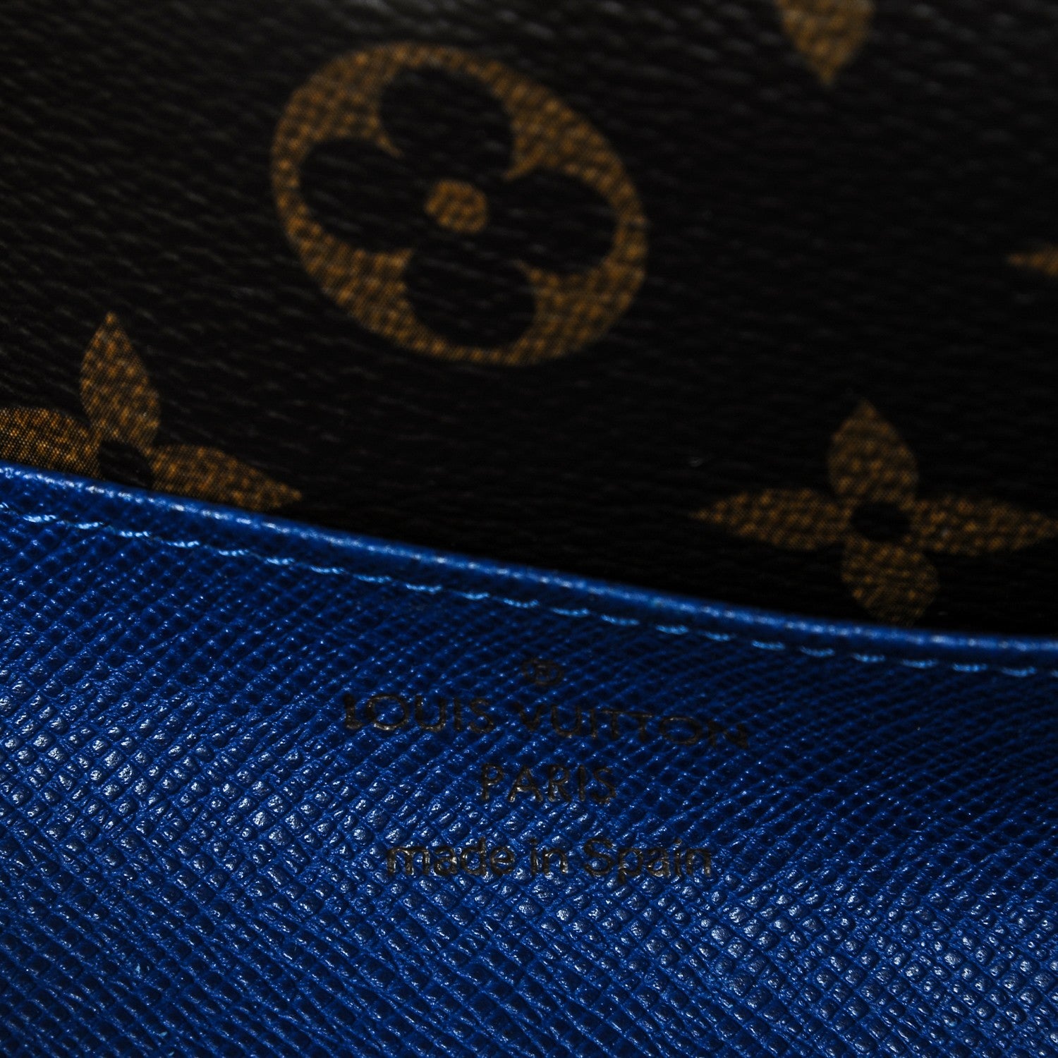 Louis Vuitton Monogram Emilie Wallet Blue 6 of 8