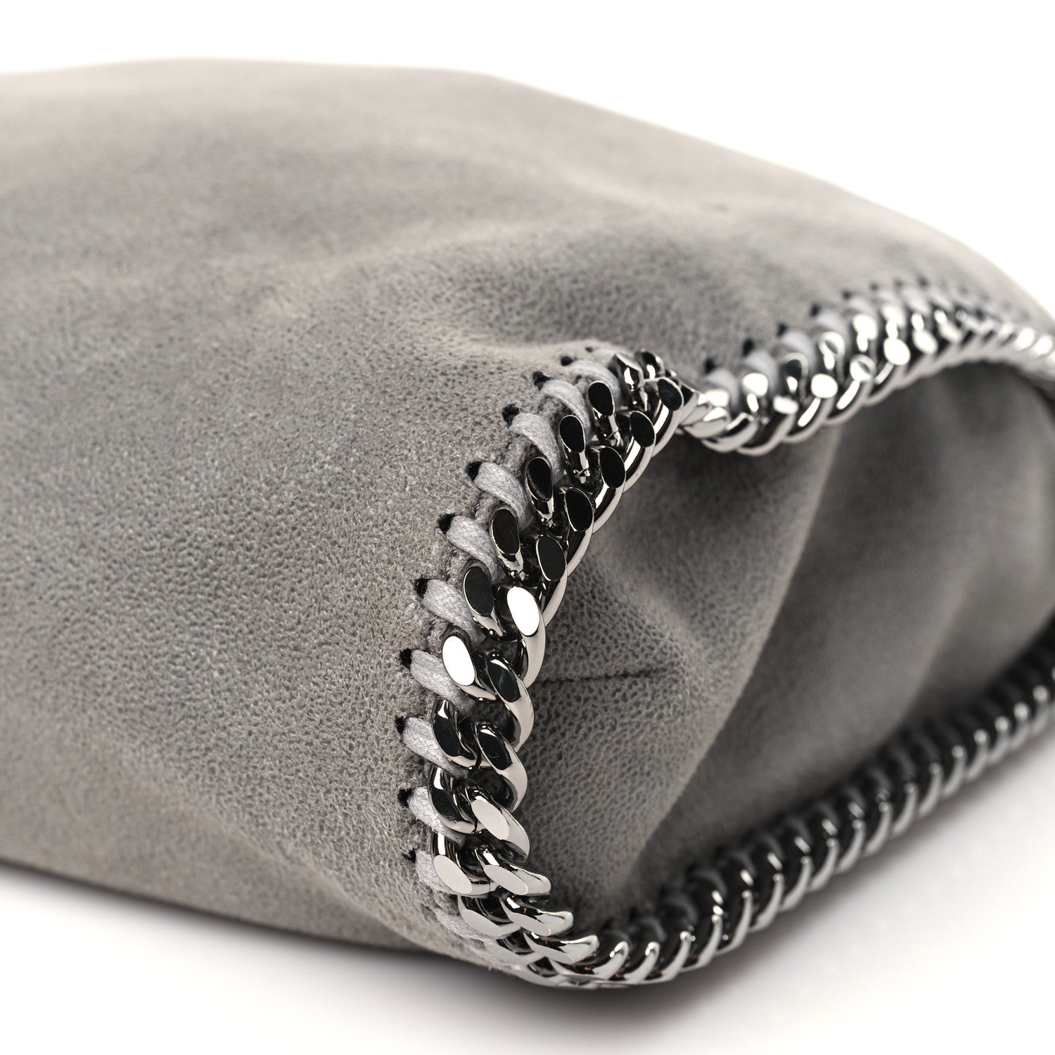 Stella McCartney Shaggy Deer Falabella Fold Over Tote Light Grey 10 of 10