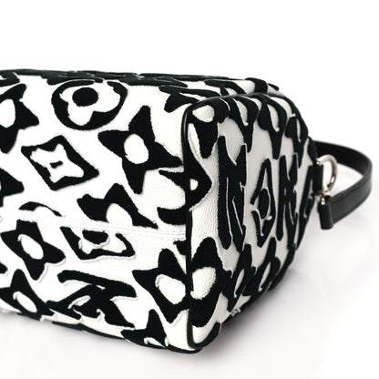 Louis Vuitton X UF Tufted Monogram Speedy Bandouliere 25 White Black 9 of 10