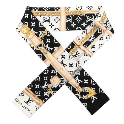 Louis Vuitton Silk Monogram Confidential Bandeau Black 1 of 3