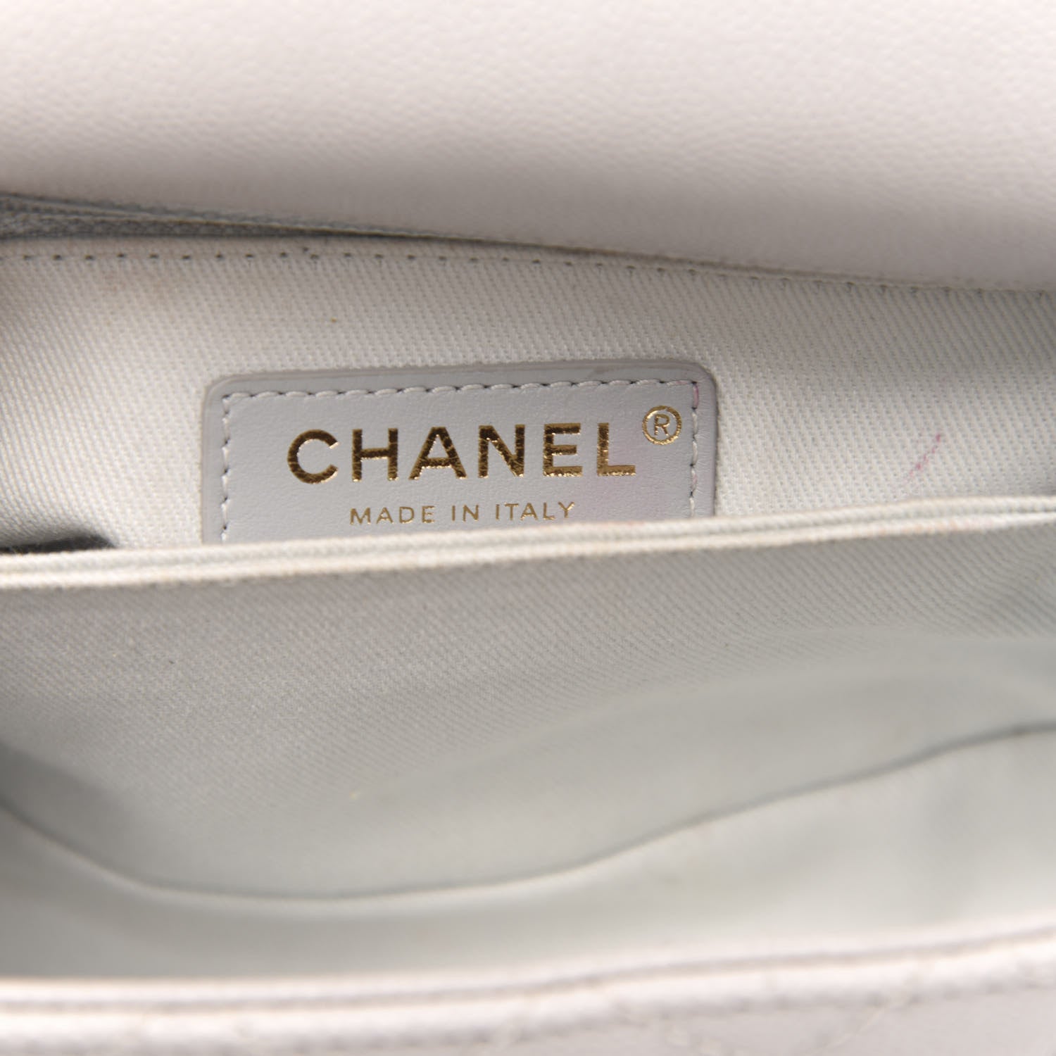 Chanel Caviar Quilted Mini Coco Handle Flap Light Grey 5 of 10