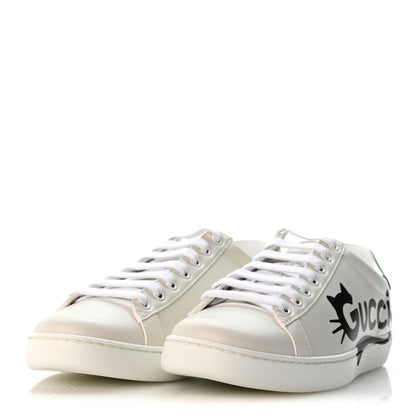 Gucci Evolution Calfskin Cat Womens Ace Sneakers 36.5 White New Shamrock 4 of 10