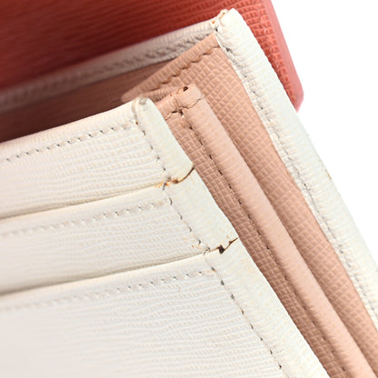 Fendi Vitello Flamingo Elite Bi-Color 2Jours Continental Pesca White Plaster 8 of 12