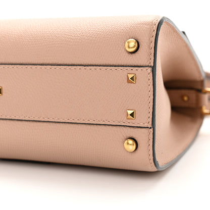 Valentino Garavani Grainy Calfskin Small VSling Top Handle Bag Poudre 9 of 9