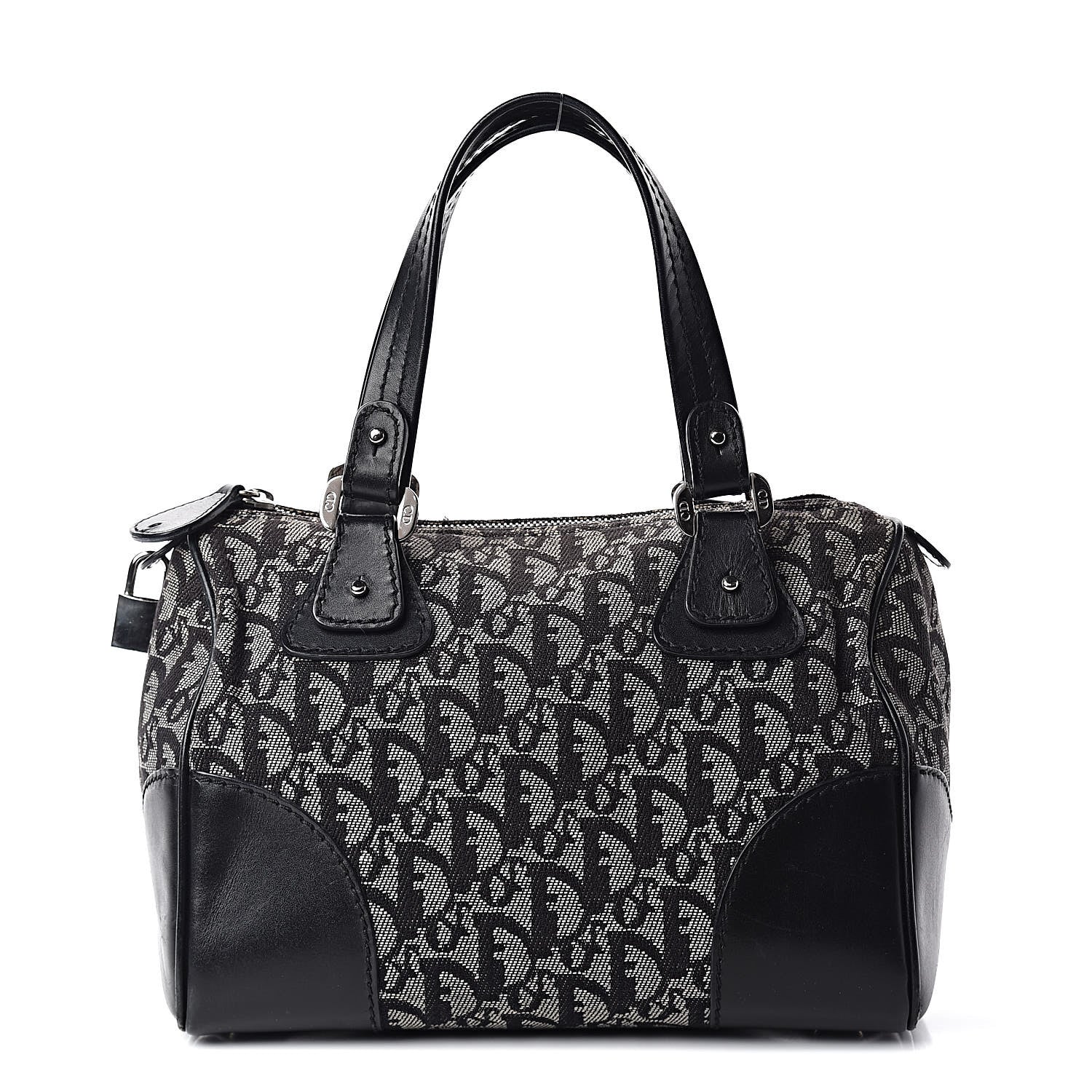 Christian Dior Monogram Boston Black 1 of 17