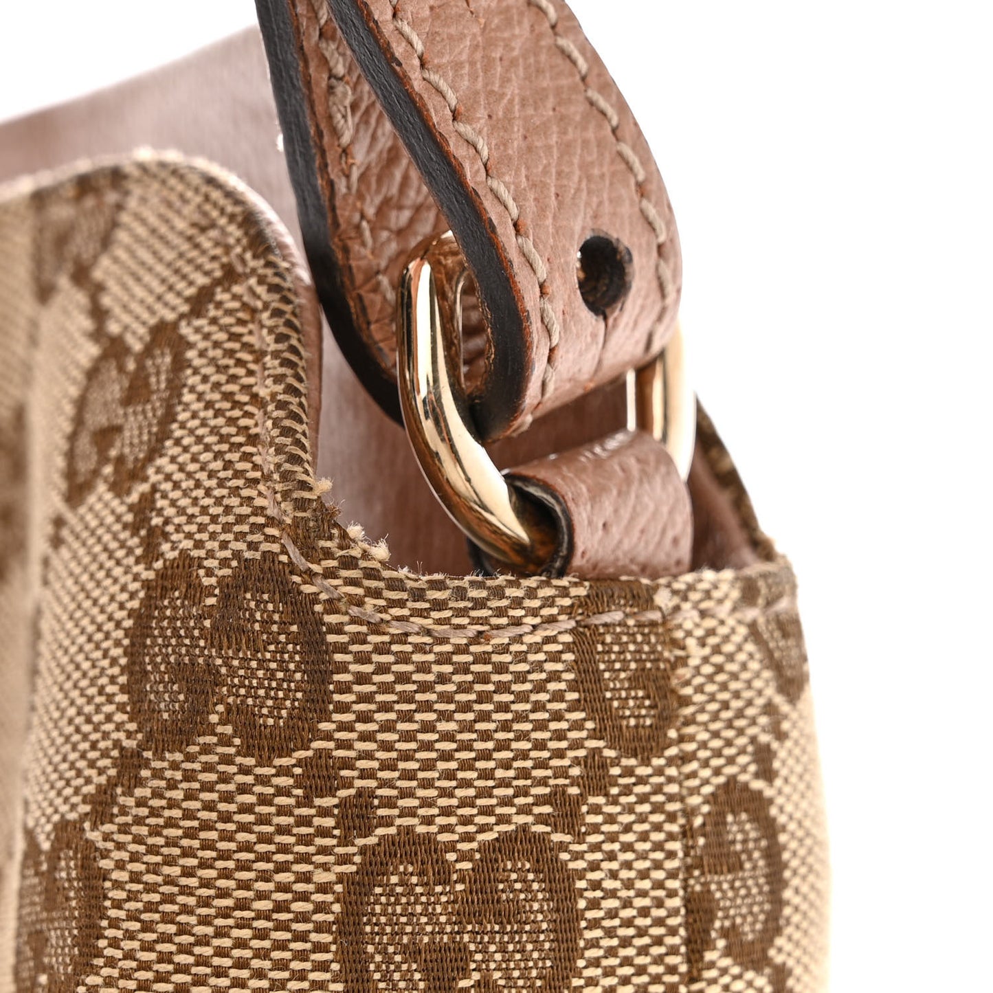 Monogram Large Bree Foldover Tote Beige Soft Pink