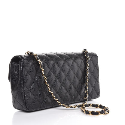 Chanel Caviar Quilted East West Flap Black 3 of 7