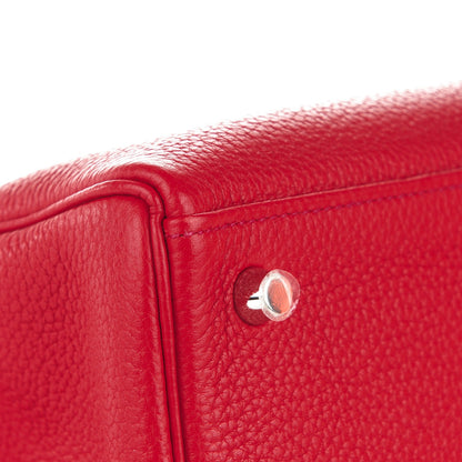 Hermes Togo Kelly Retourne 35 Rouge Casaque 17 of 26