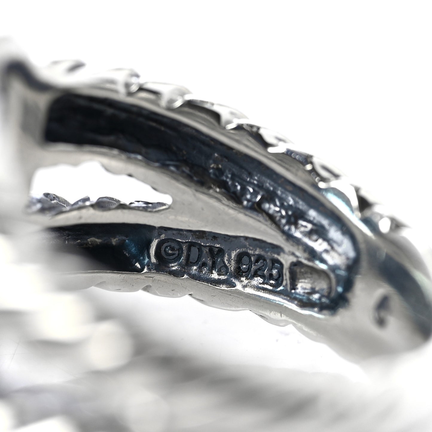 Sterling Silver Diamond Blue Topaz 11mm Albion Ring 50 5.5